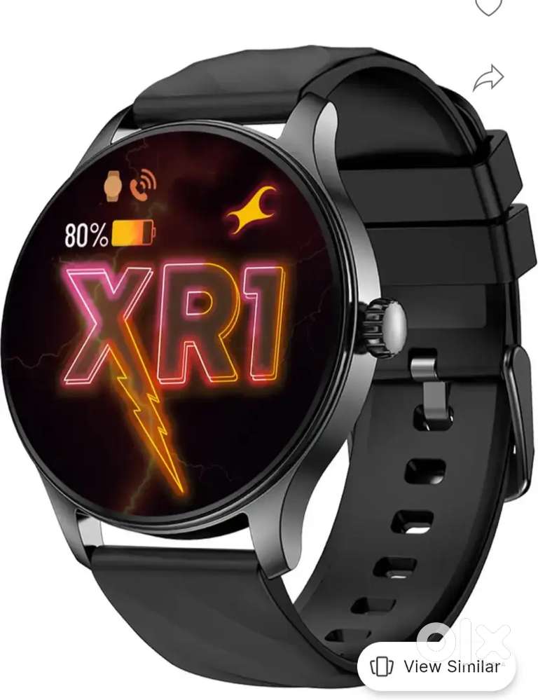 Fastrack smartwatch round and boat Airpods.