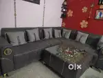 Five seater sofa with table