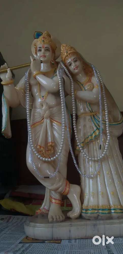 Crystal Radha Krishna murti