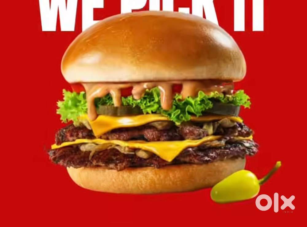 Burger banana ana chaiye and coffe mohito