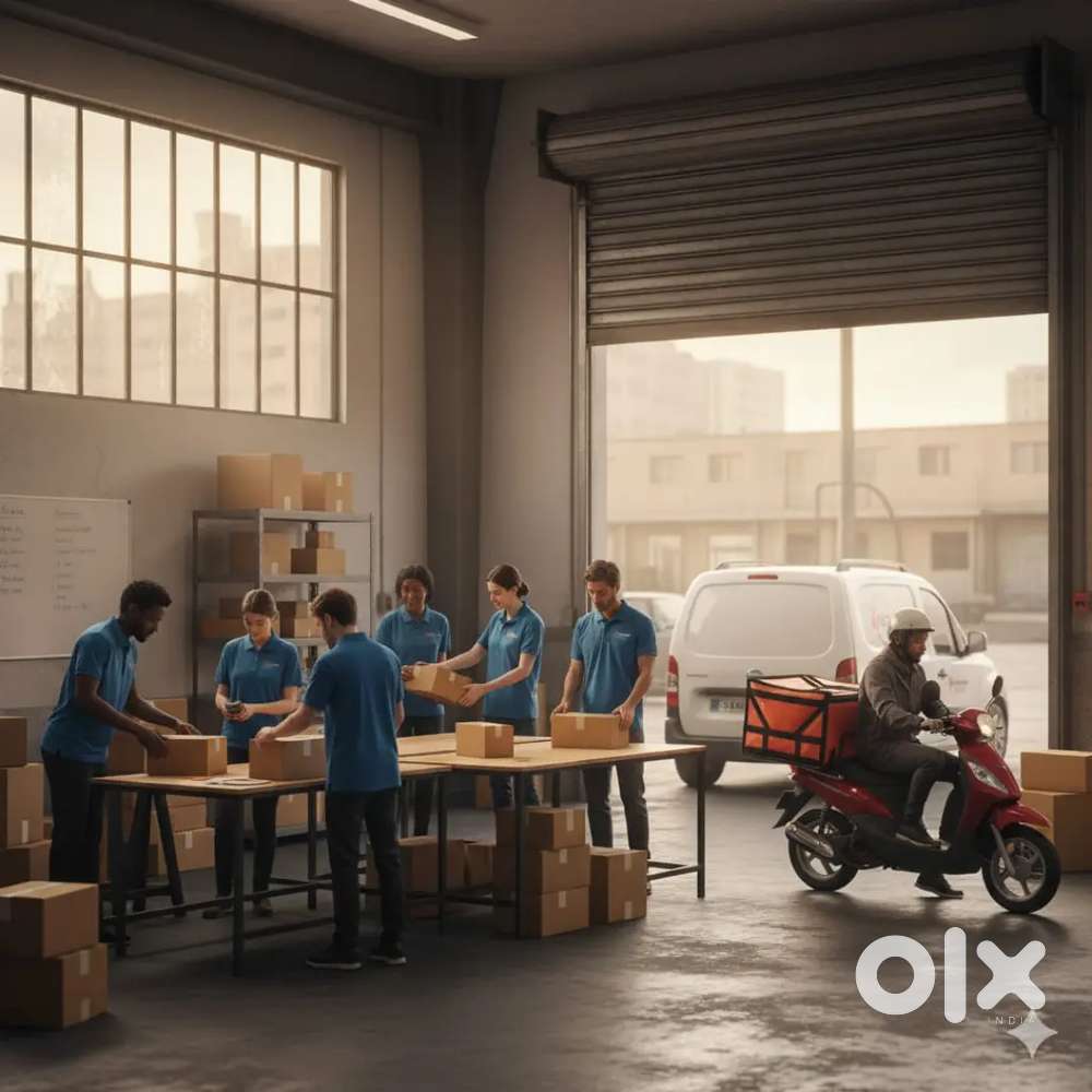 Work inside office as well can do extra delivery for additional income