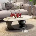 New stainless steel base with Marble top centre table imported furnitu