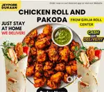 Chicken pakoda  and chicken roll