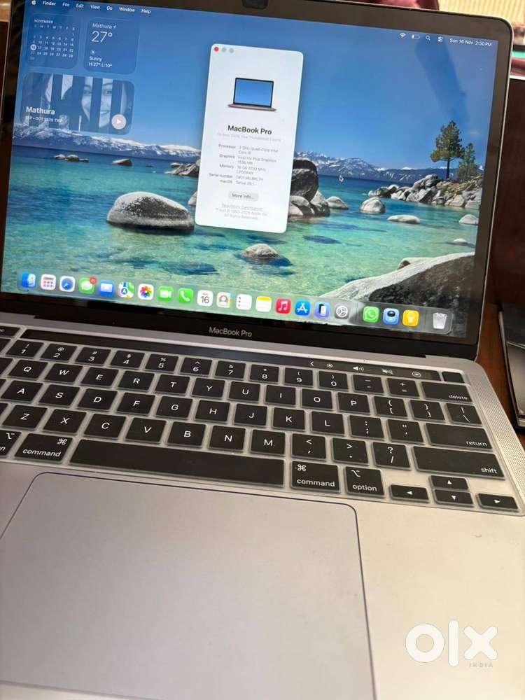 Apple Macbook Pro 2020 13'' Inch With Touchbar  16GB Ram-512