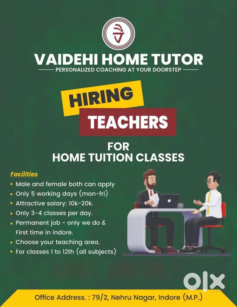 Need Teacher's for home tution