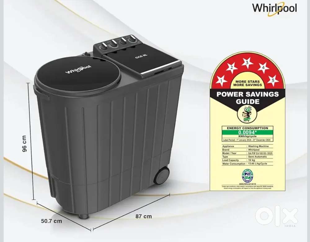 Whirlpool 10 Kg Semi-Automatic Top Loading Washing Machine