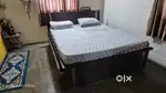 Wooden Double Bed with Box plus 4 inch Mattress