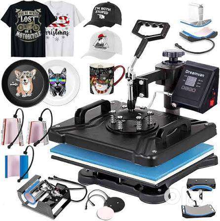 T-shirt, cuffee mug, glass, cap , tiles printing machine with printer