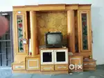Wood LCD cupboard and small cupboard