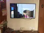 Crashed and broken tv