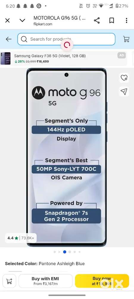 Moto g96 4 Month old