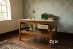 Wooden Study  Table with Drawer – Sturdy & Classic