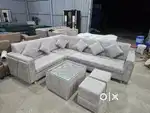 Nagpur Furniture Zone,  Luxury L Shape Sofa Set with 8years Warranty