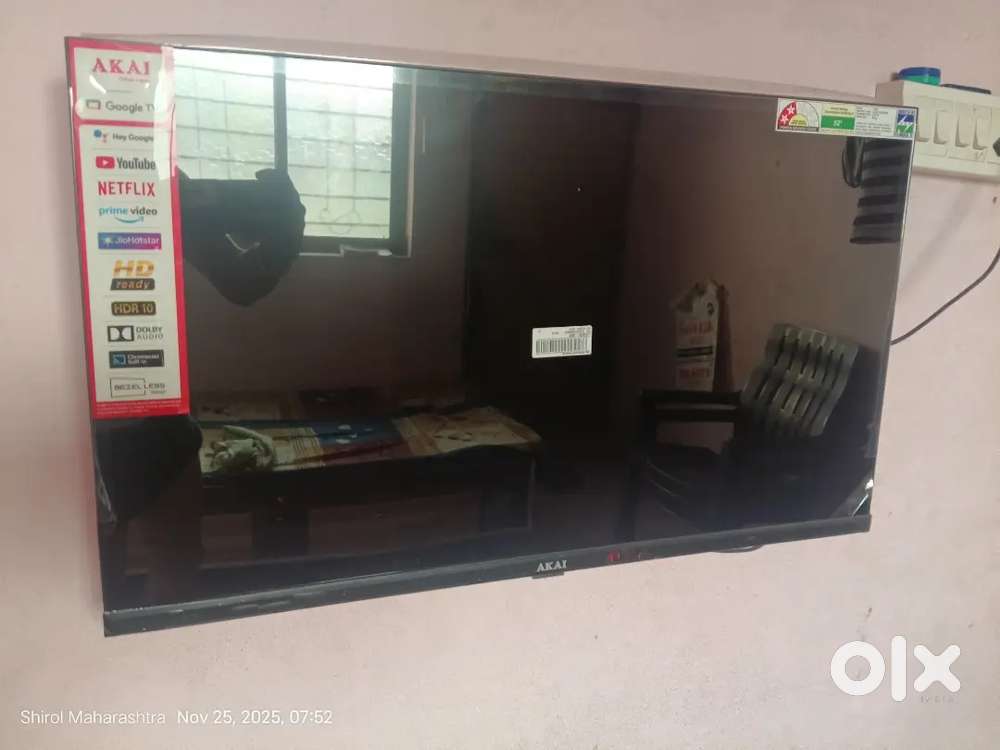 Akai tv only googal tv hotstar, jio cenama brand  only 11000/ fa