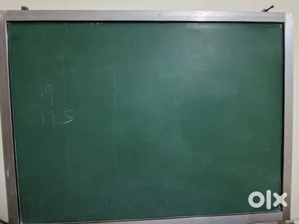 Wall mounted black glass board