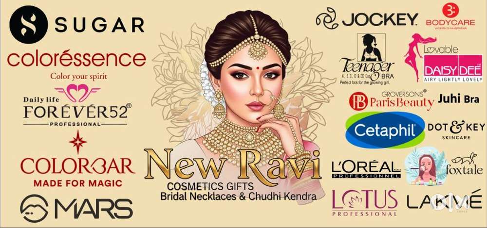 bangel  store , new ravi cosmetics  gandhi nagar basti