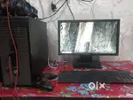 Full setup of desktop computer in