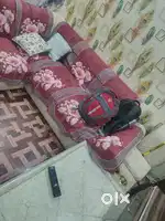 7 seater Sofa with Center table alongwith Covers, puffy