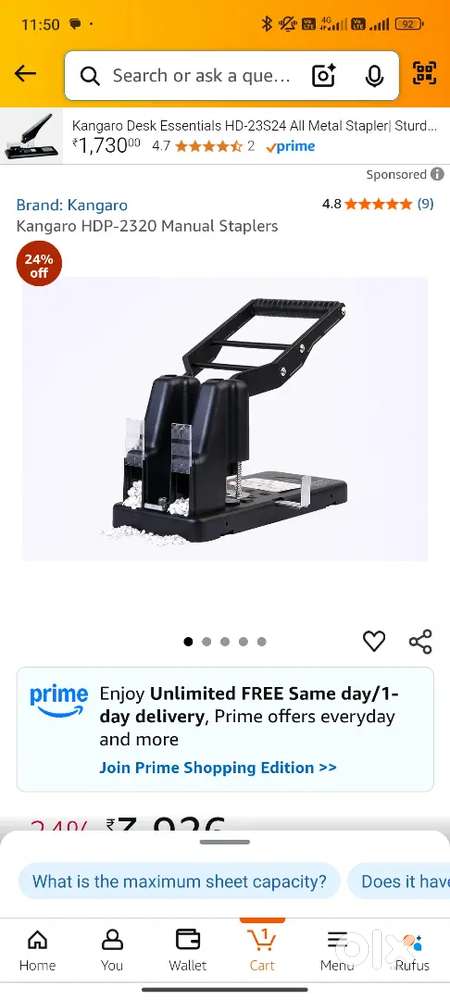 Kangaro HDP-2320 Manual Staplers