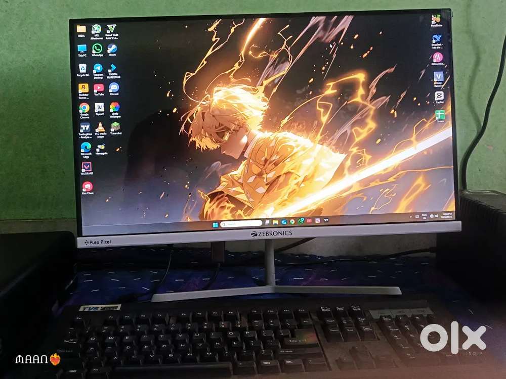Hp proDesk 400 G6  i5 8th Gen  16GB RAM  Zebronics (24inch)Display.