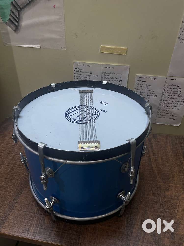 12-Inch Blue Snare Drum for Sale - Great for Students
