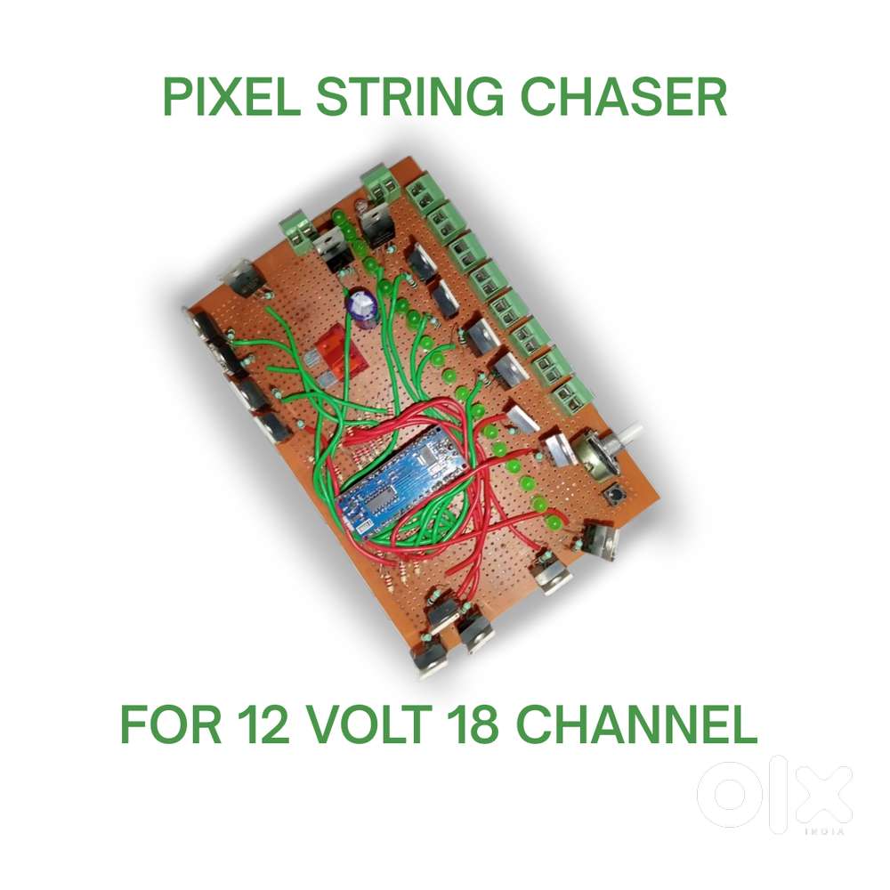 Single Color 12V 18-Channel LED Chaser – With 50+ Built-in Designs