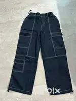 H&M black and white pants