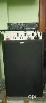 Two heavy subwoofer with amplifier
