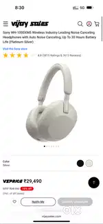 Sony WH-1000XM5 Headphones 3 Month old bill box all available