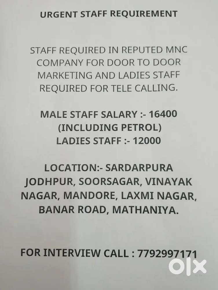 telecalling & marketing