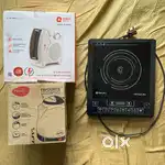 Bajaj 1400W induction/Orient portable room heater/pigeon 1.5 L kettle