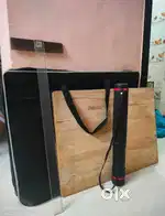 Drawing board with bag ,t-scale, scroller ,triangular scale