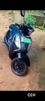 Lady  using scooter