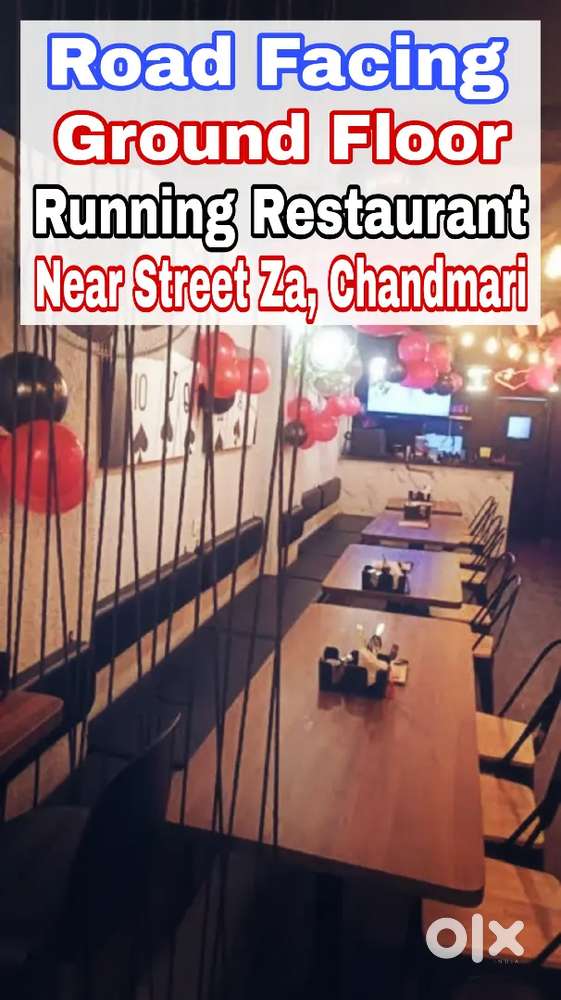 Road Facing Ground Floor Restaurant Near Street Za, Chandmari