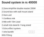 PA Sound system in just rs 40000only