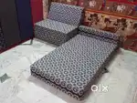 Sofa cum bed, made by self