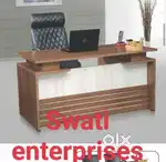 New double colour reception table office table office furniture