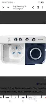 9.5 kg semsung washing machine 8 month old