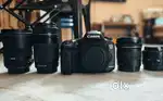 Canon 7d mark ii and 4 lenses lot