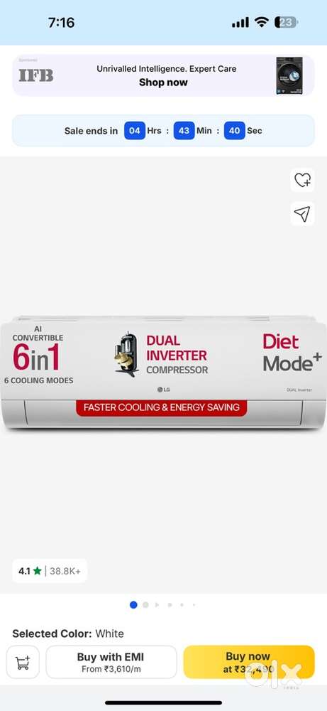 Lg Ac June 2025 purchased Sealed