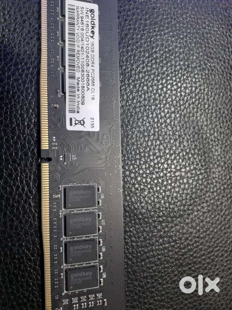 16 gb ddr 4 ram for sale 2666 mhz  good and new condition