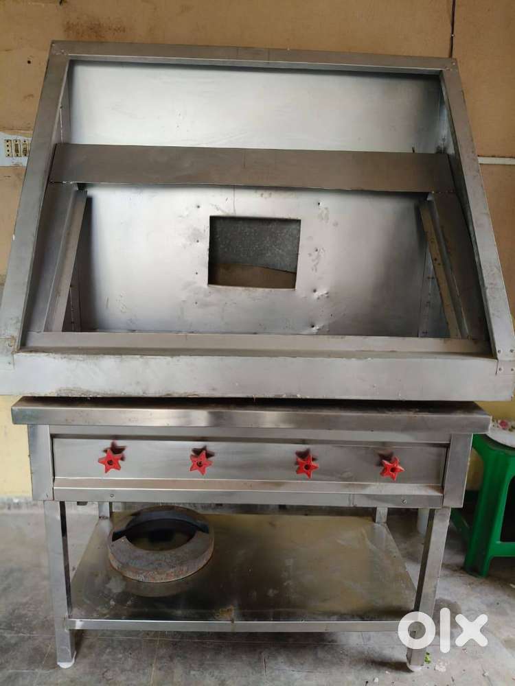 Big size 2 Burner Bengali & Chines, Big Size Chimney with Exhaust Fan.