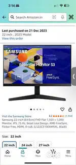 Samsung 22 inch monitor for sale