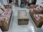 3+2 cane sofa set with centre table of cane