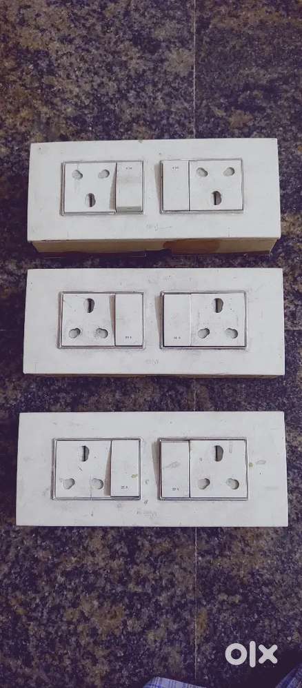 20A Switch Boards and Switch Board All with Box Used For Icecream Shop