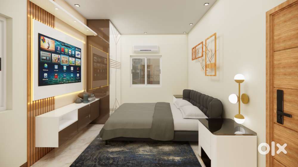 Spacious 3 BHK apartment with excellent ventitilation