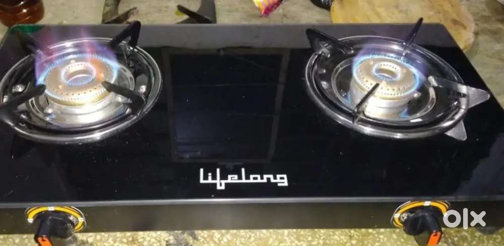 Lifelong 2 burner Glass top Gas Stove