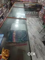 Glass and wooden counter for sale