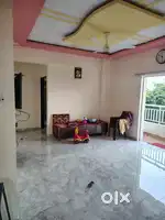 2bhk flat with 3 balcony fall celling with kitchen trolley