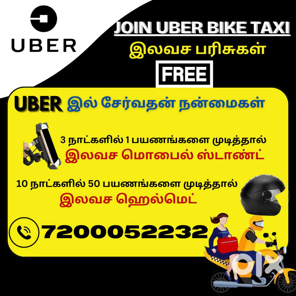 UBER BIKETAXI JOB- FREE ATTACHMENT